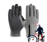 Guantes genéricos para correr, guantes de esquí para mujer, guantes de patinaje sobre hielo, a prueba de viento | Accesorios de calentamiento de invierno, guantes térmicos con cremallera para ciclismo