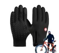 Guantes genéricos para correr, guantes de esquí para mujer, guantes de patinaje sobre hielo a prueba de viento, guantes forrados con cremallera, equipo de clima frío para la de camping