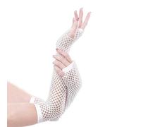 Guantes genéricos para hombre de invierno de larga duración, guantes de malla de pescado para mujer, guantes sin dedos, una talla