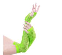 Guantes genéricos para hombre de invierno de larga duración, guantes de malla de pescado para mujer, guantes sin dedos, color verde