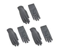 Guantes genéricos para hombre invierno cálido 3 pares de algodón reutilizables, suaves, para trabajos o secos hidratantes, joyas, plata, traje de archivo, inspección (Dark Gray, One Size)
