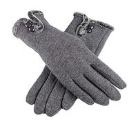 Guantes genéricos para hombre invierno para mujer, guantes de invierno, para exteriores, T-ouch Screen Warm no reflective Fleece Gloves(Grey,One Size)