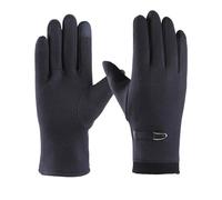 Guantes genéricos para hombre Winter Men's Fleece Plus Fleece Thickened Outdoor Riding Wind And Cold Three Line Screen Gloves Guantes mitones hombres invierno cálido (Blue, One Size)