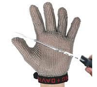 guantes ， Guantes anticorte de acero inoxidable, resistentes a cortes, aptos for uso alimentario, guantes de seguridad for cortar conchas de ostras.(1pcs/M)