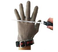 guantes , Guantes anticorte de acero inoxidable, resistentes a cortes, guantes de trabajo de seguridad for carpinteros, correa de muñeca de nailon ajustable.(1pcs/XS)