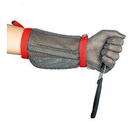 guantes ， Guantes resistentes a cortes, guantes de seguridad de acero inoxidable for cortar carne en conchas de ostras, mandolinas y rebanar.(Arm 8cm,1PCS/S)
