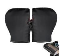 Guantes Handlebar - Cuero, Guantes aislados a prueba de viento calientes | Manguitos de mano impermeables para motocicleta Riding Mountain Biking Road Ciclismo Ebikes Scooter
