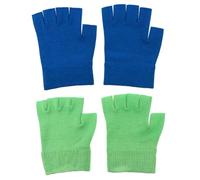 Guantes Hidratantes de Gel Azul de Tejido, 2 Pares para Manos | Uso Nocturno y Trabajo, Tacto Delicado Efecto Humectante, Evita Manchas de Loción en Ropa o Sábanas