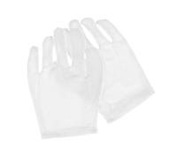 Guantes Hidratantes de Spa para Manos, Blancos, 2 Pares | Tejido de Spandex, Acción Exfoliante y Nutritiva, Flexibilidad Mejorada, para Uso en Spa