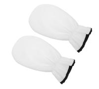 Guantes Hidratantes para Manos y Cutículas Gel, 1 Par | Franela y Poliéster Blanco, Abertura Elástica, Uso en Casa y Spa, Limpieza Fácil, Suaviza la Piel