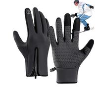 Guantes Impermeables de Senderismo, Guantes cálidos y para Pantalla táctil | de Motocicleta Antideslizantes sin Dedos - para Invierno, esquí, Moto, Senderismo, Camping, Desplazamiento Diario al