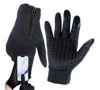 Guantes impermeables para hombres | Resistente al viento y al agua pantalla táctil térmica Accesorios para bicicleta - Guantes de trabajo de invierno | Para trabajo al aire libre camping senderismo