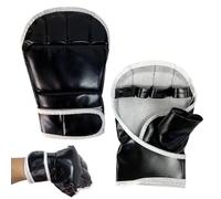 Guantes kickboxing medio - guantes de entrenamiento MMA ligeros, estilo palmera abierta transpirable | Robusto equipo protector con cierre ajustable, boxeo for women hombres luchan deportes sparr