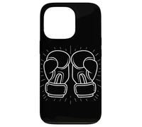 Guantes Kickboxing Una Línea Dibujo Artista Marcial Carcasa para iPhone 13 Pro