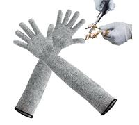 Guantes Largos De Jardinería - Guantes De Poda De Rosas De 45 Cm | Manoplas De Trabajo A Prueba De Espinas, Manopla Resistente A Los Arañazos, Manopla De Trabajo Protectora Para Hombres Jardineros Tir