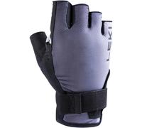 LEKI Guantes de Fitness Nordic Walking «Nordic Active Shark», Color Negro y Gris, Talla 10.0