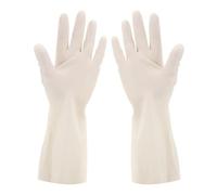 Guantes Limpieza 1 par de guantes goma for lavar platos, talla XL, blancos, reutilizables, impermeables, for limpieza cocina, tareas del hogar, lavandería, jardín, lavado alfombras Para Hogar