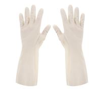 Guantes Limpieza 1 par de guantes goma for lavavajillas, tamaño XL, blancos, impermeables, reutilizables, for limpieza del hogar, for cocina, jardín, lavado coches, lavandería, mascotas Para Hogar
