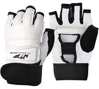 Guantes MMA, LangRay Guantes de Boxeo Kárate Taekwondo Artes Marciales para Adultos y Niños (XL, Blanco)