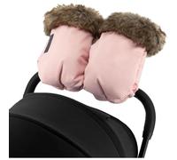 Guantes MoMi para empujar cochecitos y sillas de paseo. Calentadores de manos con forro polar suave, pelo extraíble, cálidos e impermeables, fijados con botones a presión