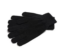 Guantes Mongolia de mujer de cachemira 100 % pura, lana cálida negro negro