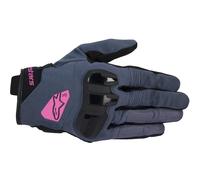 Guantes para mujer Alpinestars Chrome en Púrpura, Asfalto negro, Azul XS