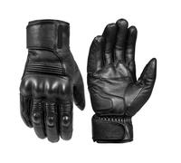 Guantes Moto Guantes de moto for hombre, resistentes al agua, de cuero, térmicos y cálidos, con pantalla táctil interior, for montar en bicicleta de montaña, invierno Guantes Moto Hombre(Black,L)