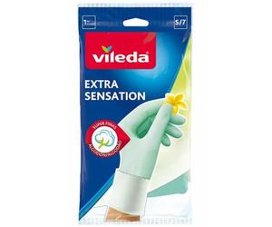 Guantes multiusos Extra Sensation de látex - Vileda - Tamaño: Pequeño / Mediano