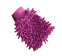 Guantes Multiusos for Lavado de Autos, Chenilla, Impermeables, con Parte Trasera de Malla Suave, de Doble Cara, con Cera, Cepillo for Detalles y Herramienta de Limpieza de Autos.(Purple)