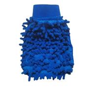 Guantes Multiusos for Lavado de Autos, Chenilla, Impermeables, con Parte Trasera de Malla Suave, de Doble Cara, con Cera, Cepillo for Detalles y Herramienta de Limpieza de Autos.(Blue)
