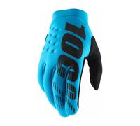 Guantes MX 100% Brisker Para Clima Frío Turquoise Off Road Motocross MTB ATV