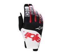 Guantes MX Alpinestars Techstar Negro/Blanco/Rojo FlúorXL Negro,Blanco,Rojo Flúor