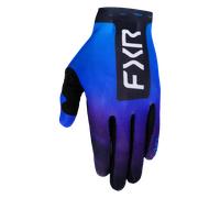 FXR Pro-Fit Air Logo Guantes perforados de Motocross, negro/azul, Talla S