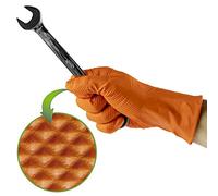 Guantes Naranjas Desechables DE NITRILO T:L 7,0MIL (100 UDS.) - 53552