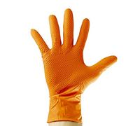 Guantes Naranjas Desechables DE NITRILO T:M 7,0MIL (100 UDS.) - 53551