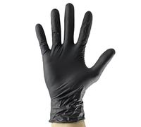 GUANTES NEGROS DESECHABLES DE NITRILO T:XL 5MIL