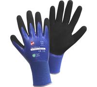 Guantes NITRIL AQUA Leipold+Döhle, azul y negro, UE 12 pares