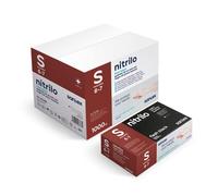 GUANTES NITRILO NEGRO SIN POLVO - TALLA S