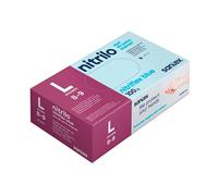 GUANTE NITRILO DESECHABLE S/POLVO AZUL 100 UNID G