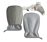 Guantes para Aseo de Mascotas - 2 Unidades Quita Pelos Sueltos - Guante Acicalador Doble Cara Antideslizante Para Gatos Perros Conejos Mascotas de Pelo Largo en Baño y Mudas