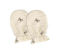 Guantes Para Bebés De Tela Algodón Mano Recién Nacida Suave Para Durante 0 A 2 Años Protectores Lavable Defensa La Piel