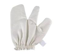 Guantes para cepillado en seco, guantes exfoliantes para rostro y cuerpo - Guante de masaje de seda cruda con puño elástico para piel nutritiva y regeneradora - Mujer, Hombre, Baño Casa y Centro