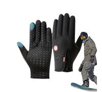 Guantes para clima frío, deportes al aire libre, resistentes al viento | Guantes térmicos de invierno para moto de nieve, con pantalla táctil, guantes de esquí de nieve para conducir, ciclismo