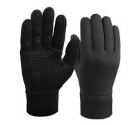 Guantes para correr con pantalla táctil - Guantes térmicos de invierno para clima frío para hombres y mujeres - Guantes negros finos, ligero