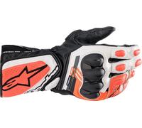 Guantes para hombre Alpinestars SP-8 V3 en Blanco, Rojo fluorescente, Negro 2X