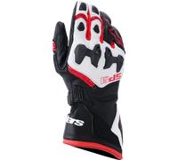 Alpinestars SP-9 Guantes de moto, negro-blanco-rojo, tamaño 3XL para Hombres