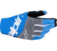 Guantes para hombre Alpinestars Techstar MX en Azul, Gris, Negro M