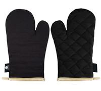 Guantes para horno Fire Stone, negro, 17 x 29 cm, 1 par, categoría II hasta 250 °C, producto probado y certificado