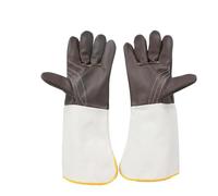 guantes para horno, Guantes de soldadura resistentes a la abrasión, doble capa, for trabajos metalurgia, jardinería y mudanzas(Long)