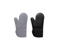 Guantes para Horno Juego de 2 Guantes de horno de silicona | Resistentes al calor Algodón Antideslizante Guantes Cocina Impermeables Transpirable alimen para cocinar hornear y asar